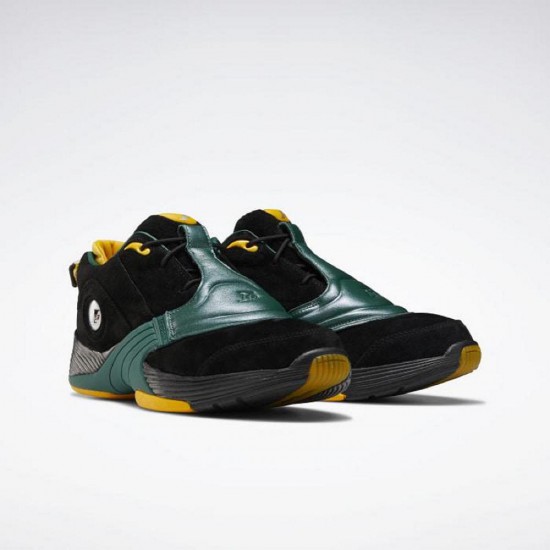 Reebok Answer V Black/Dark Green/Gold Men