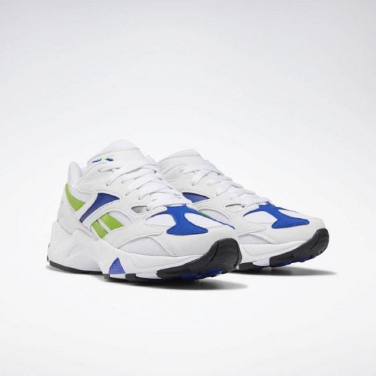 Reebok Aztrek 96 White/Cobalt/Green Women