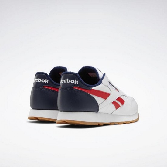 Reebok Classic Leather White/Navy/Red Men