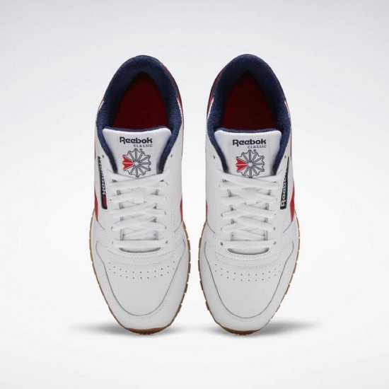 Reebok Classic Leather White/Navy/Red Men