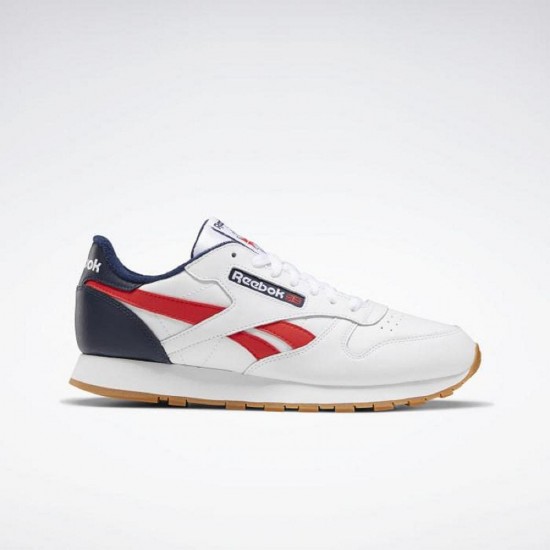 Reebok Classic Leather White/Navy/Red Men