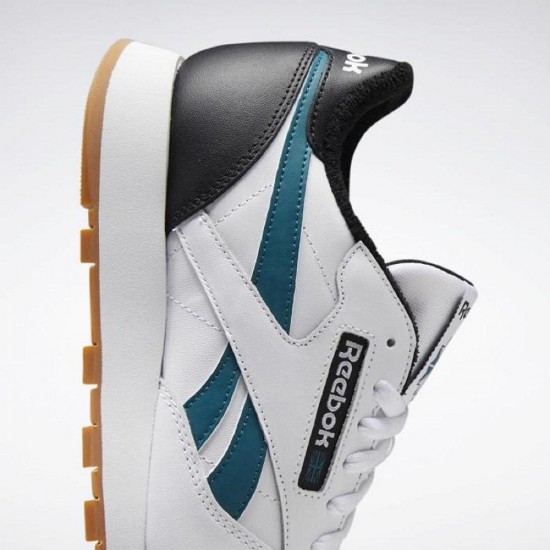 Reebok Classic Leather White/Black/Teal Men