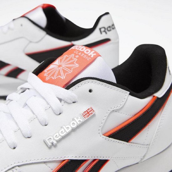 Reebok Classic Leather White/Neon Red/Black Men