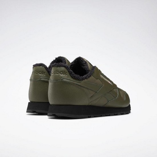 Reebok Classic Leather Army Green/Black/Neon Men