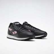 Reebok Classic Leather Black/Pink/Silver Women