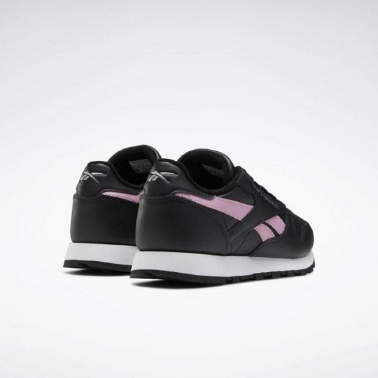 Reebok Classic Leather Black/Pink/Silver Women