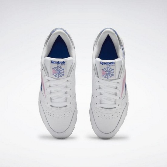 Reebok Classic Leather White/Blue/Pink Women