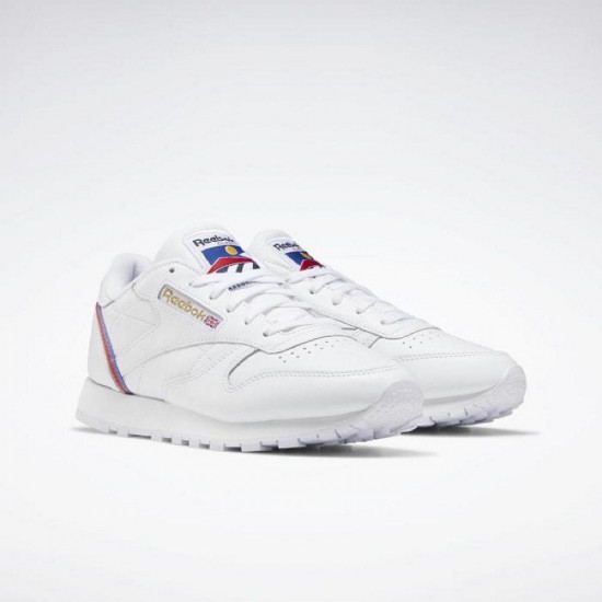 Reebok Classic Leather White/Red/Blue Women