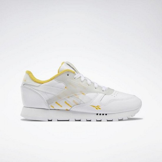 Reebok Classic Leather ATI White/Yellow/Blue Women