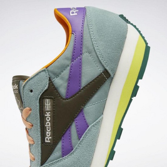 Reebok Classic Leather AZ Green/Army Green/Purple Women