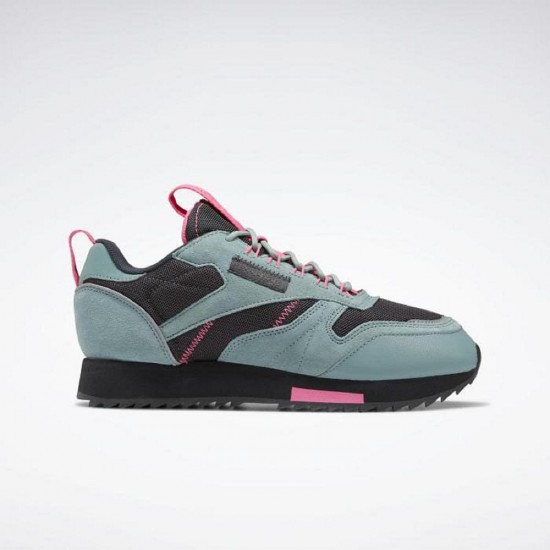 Reebok Classic Leather Ripple Trail Green/Grey/Pink Women