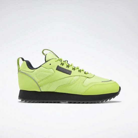 omdømme Samle Sump Reebok Classic Leather Ripple Trail Yellow/Lime/Grey Women