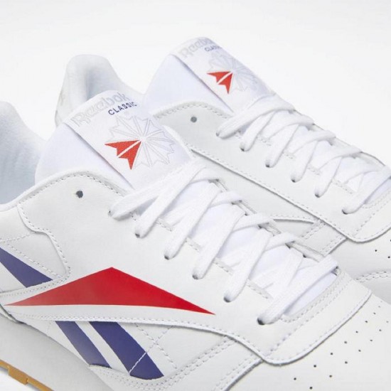 Reebok Classic Leather Vector White/Scarlet/Blue Men