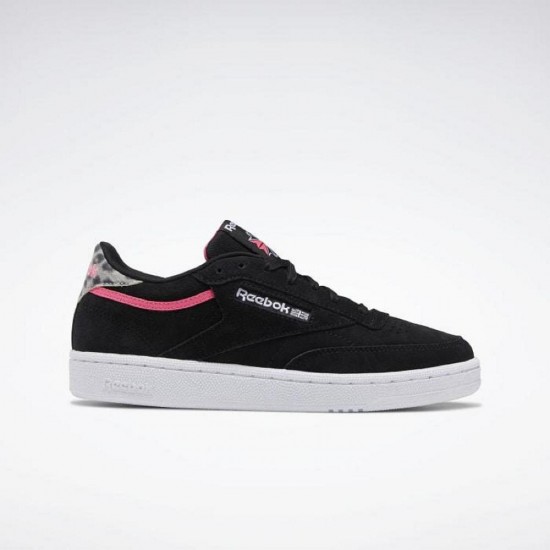 Reebok Club C 85 Black/White/Pink Women