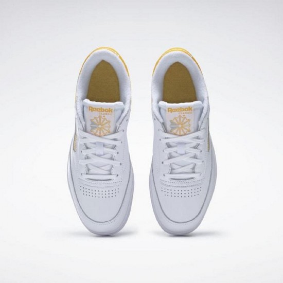 Reebok Club C Double White/Fierce Gold Women