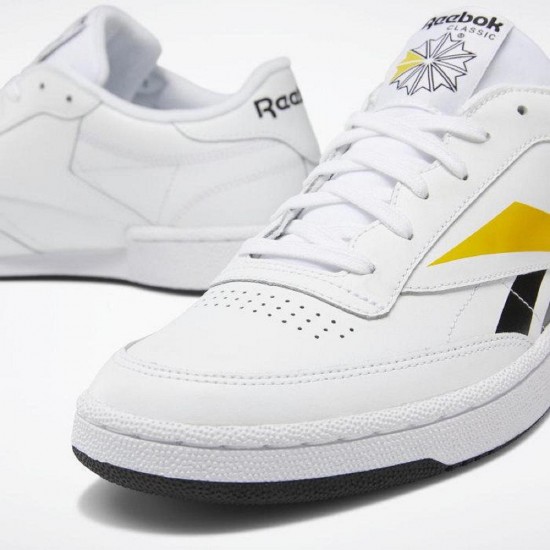 Reebok Club Classic Vector White/Black/Yellow Men