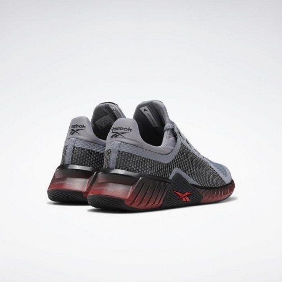 Reebok Flashfilm Trainer Grey/Black/Red Men