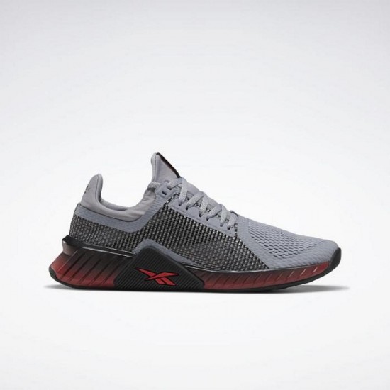 Reebok Flashfilm Trainer Grey/Black/Red Men