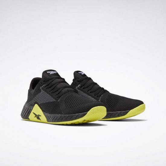 Reebok Flashfilm Trainer Black/White/Yellow Men