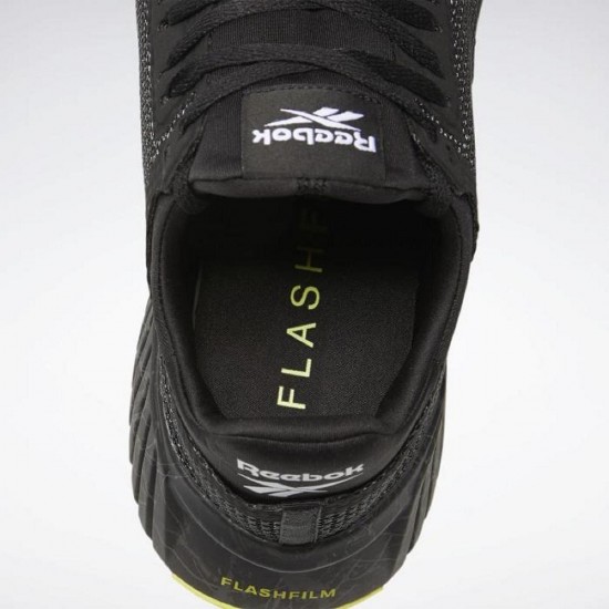 Reebok Flashfilm Trainer Black/White/Yellow Men