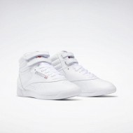 Reebok Freestyle Hi White/Silver Women