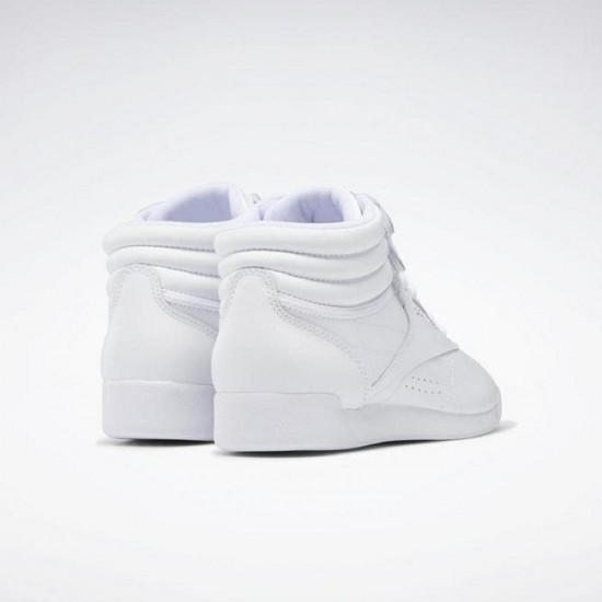 Reebok Freestyle Hi White/Silver Women