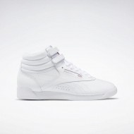 Reebok Freestyle Hi White/Silver Women