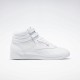 Reebok Freestyle Hi White/Silver Women