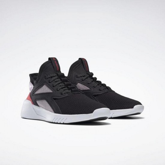 Reebok Freestyle Motion Lo Black/Pink/Red Women