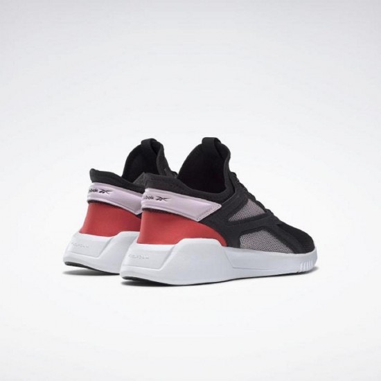 Reebok Freestyle Motion Lo Black/Pink/Red Women