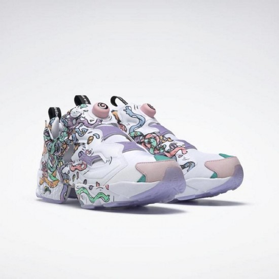 Reebok Instapump Fury x Distortedd White/Light Pink/Black Women